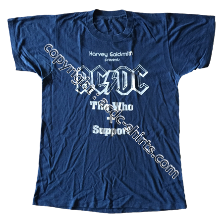 Shirt USA AC/DC 1979-80 recto