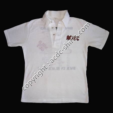 Shirt France AC/DC 1980 recto