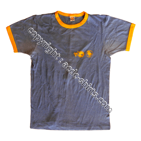 Shirt France AC/DC 1980 recto