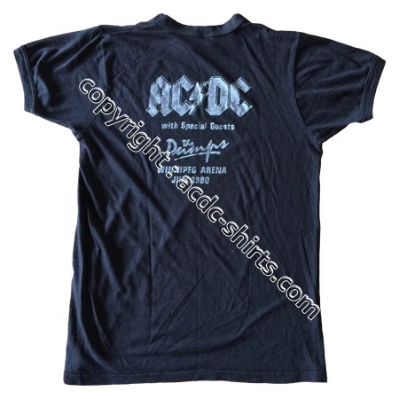 Shirt USA AC/DC 1980 verso