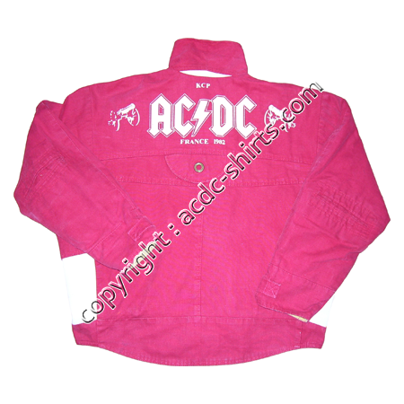 Shirt UK AC/DC 1982 verso