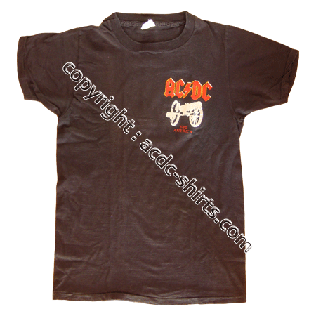 Shirt America AC/DC 1982 recto