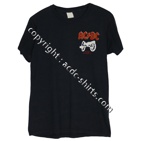 Shirt America AC/DC 1982 recto