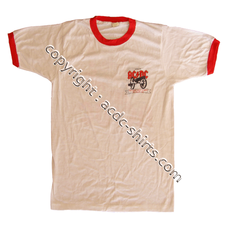 Shirt America AC/DC 1982 recto