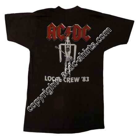 Shirt US AC/DC 1983 verso