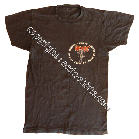 Shirt US AC/DC 1983 recto