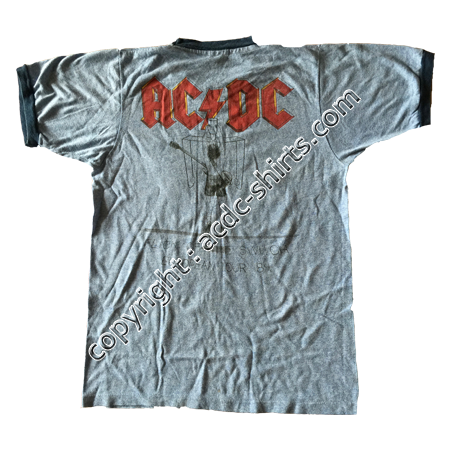 Shirt US AC/DC 1983 verso