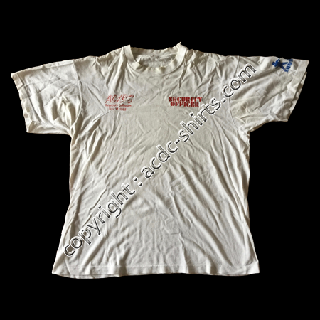 Shirt US AC/DC 1988 recto