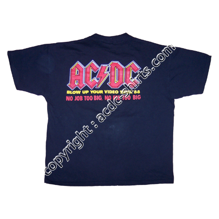 Shirt US AC/DC 1988 verso