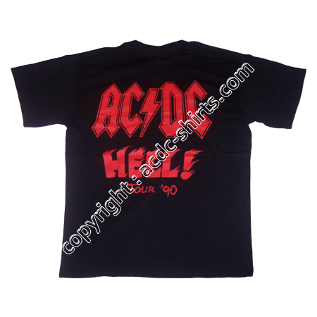 Shirt Europe AC/DC 1991 verso