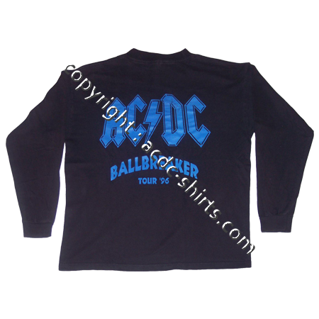 Shirt US AC/DC 1990-91 verso