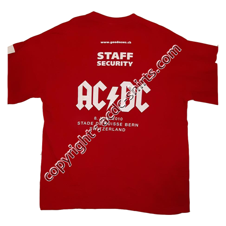 Shirt US AC/DC 2008-2010 verso