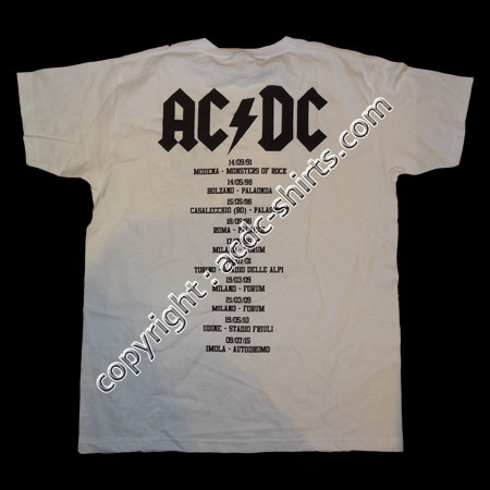 Shirt US AC/DC 2015-2016 verso