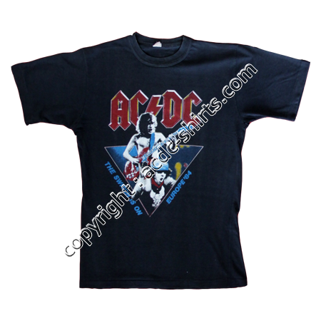 Shirt Europe AC/DC 1983-84 recto