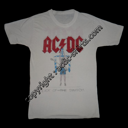 Shirt Europe AC/DC 1983-84 recto