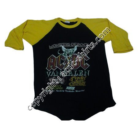 Shirt Europe AC/DC 1983-84 recto