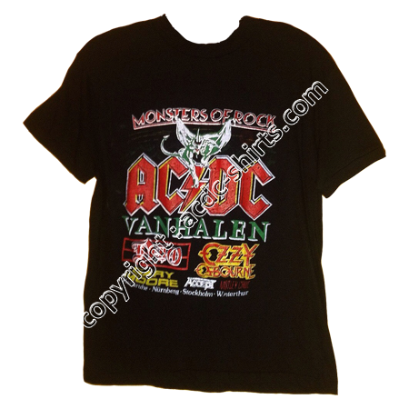 Shirt Europe AC/DC 1983-84 recto