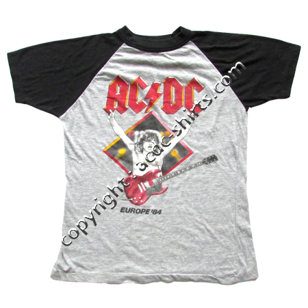 Shirt Europe AC/DC 1983-84 recto