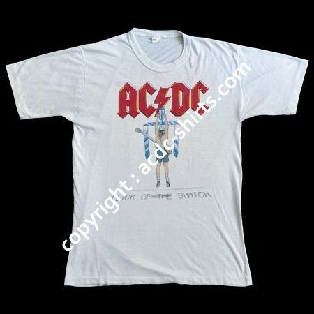 Shirt Europe AC/DC 1983-84 recto