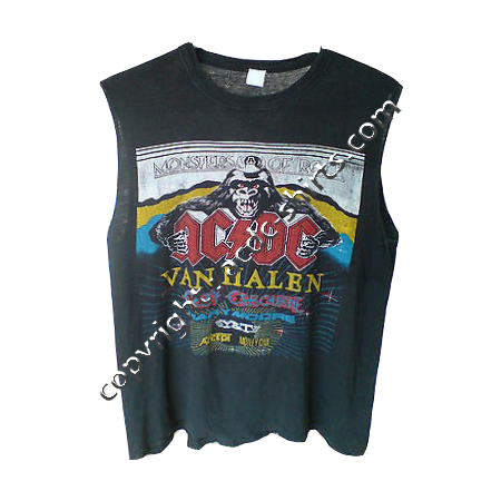 Shirt Europe AC/DC 1983-84 recto