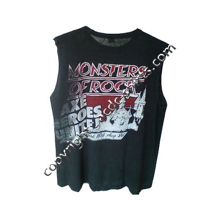 Shirt Europe AC/DC 1983-84 verso