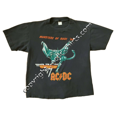 Shirt Europe AC/DC 1983-84 recto
