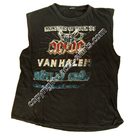 Shirt Europe AC/DC 1983-84 recto