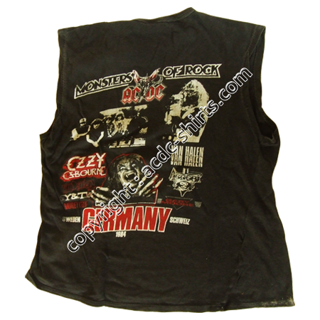 Shirt Europe AC/DC 1983-84 verso