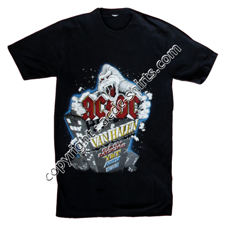 Shirt Europe AC/DC 1983-84 recto