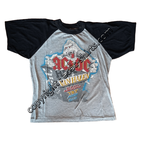 Shirt Europe AC/DC 1983-84 recto