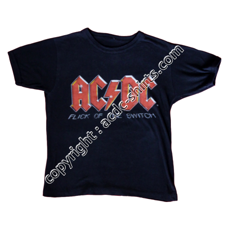 Shirt Europe AC/DC 1983-84 recto