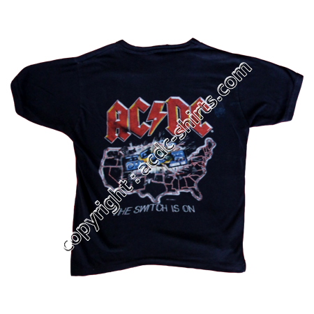 Shirt Europe AC/DC 1983-84 verso