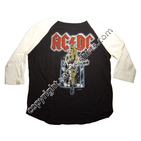 Shirt Europe AC/DC 1983-84 verso