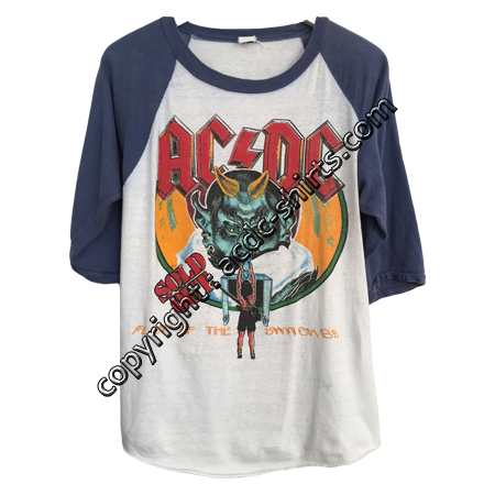 Shirt Europe AC/DC 1983-84 recto