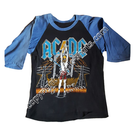 Shirt Europe AC/DC 1983-84 recto