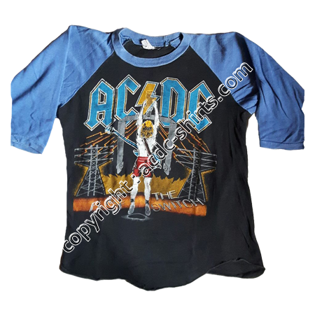 Shirt Europe AC/DC 1983-84 recto