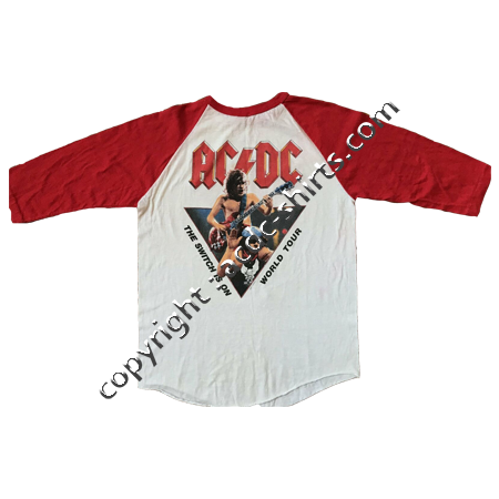 Shirt Europe AC/DC 1983-84 verso