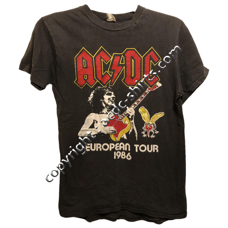 Sweat Europe AC/DC 1985-86 recto