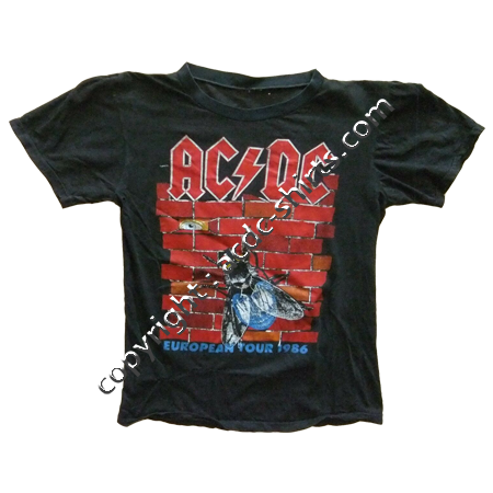 Sweat Europe AC/DC 1985-86 recto