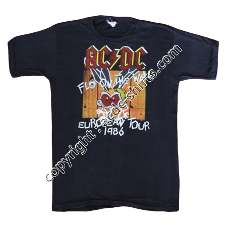 Shirt Europe AC/DC 1985-86 recto