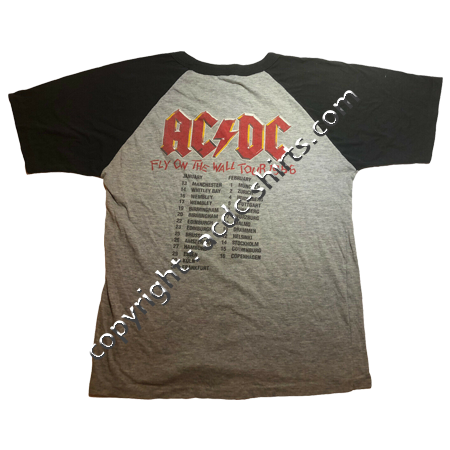 Sweat Europe AC/DC 1985-86 verso