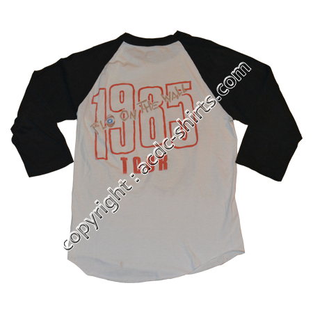 Shirt USA AC/DC 1985-86 verso