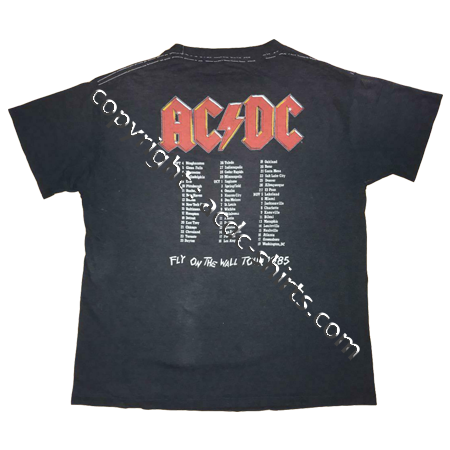 Shirt USA AC/DC 1985-86 verso