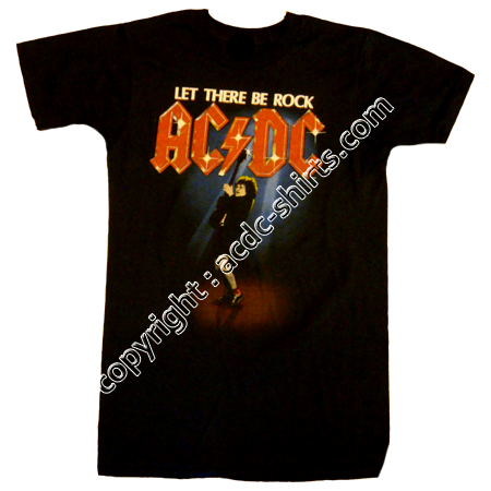 Shirt UK AC/DC 1981-82 recto