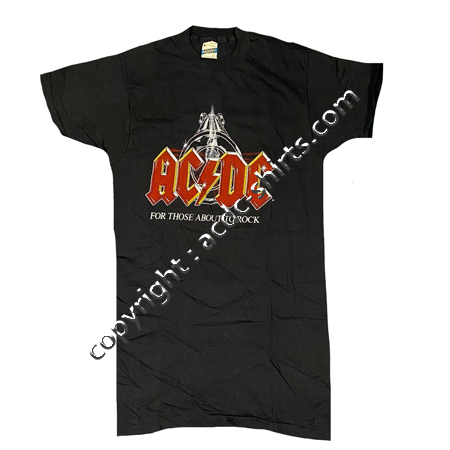 Shirt UK AC/DC 1981-82 recto