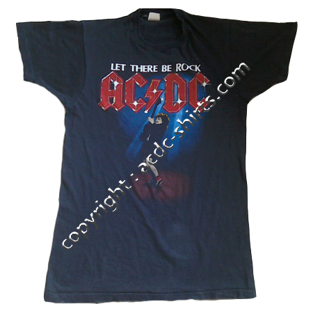 Shirt UK AC/DC 1981-82 recto