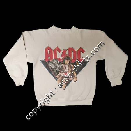 Shirt UK AC/DC 1981-82 recto