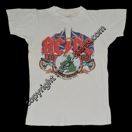 Shirt UK AC/DC 1981-82 recto