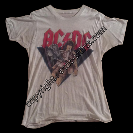 Shirt UK AC/DC 1981-82 recto