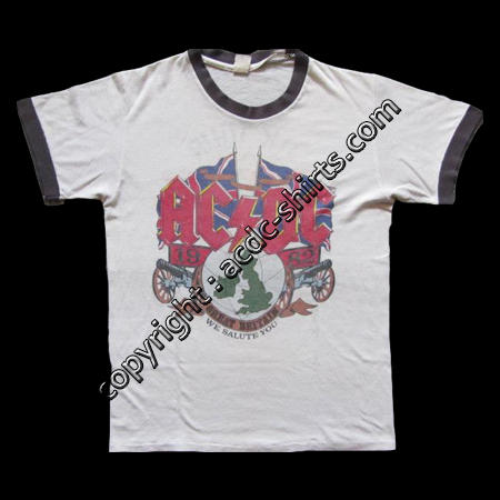 Shirt UK AC/DC 1981-82 recto